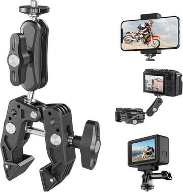 Super Clamp with Magic arm for Camera Gopro Phone Insta 360 and Sports Camera